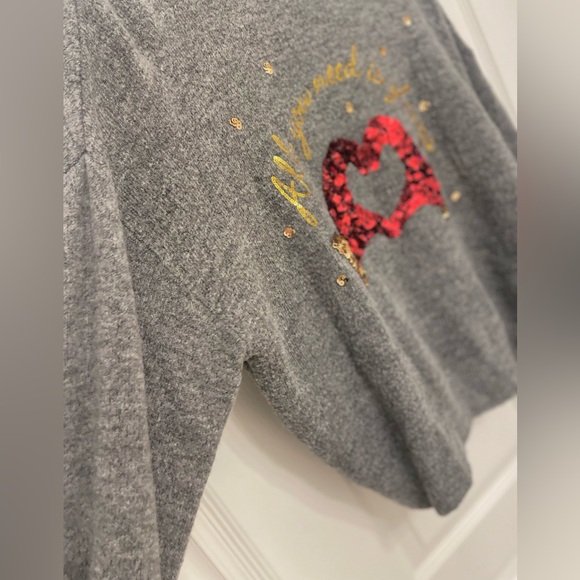 H&M Grey Sweater with Sequins - Picture 4 of 6